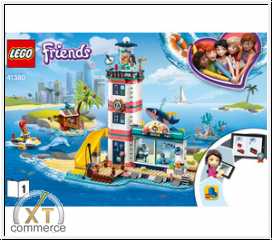 LEGO Friends Anleitung 41380 Leuchtturm mit Flutlicht 1 & 2 Neu