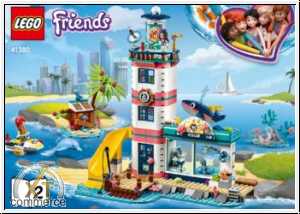 LEGO Friends Anleitung 41380 Leuchtturm mit Flutlicht 1 & 2 Neu