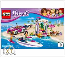 LEGO Anleitung Andrea's Speedboat Transporter 41316  1 & 2 Neu