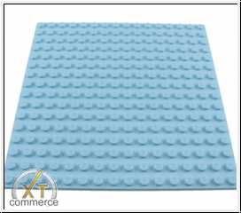 LEGO Platte 16 x 16  4600613  Beidseitig bebaubar  Hellblau