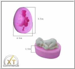 Baby 3D schlafend liegend Silikonform Fondant Eiswrfel Diverse