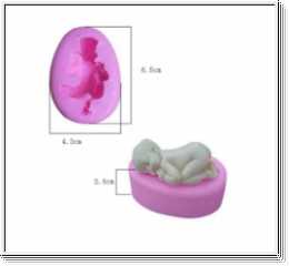 Baby 3D schlafend liegend Silikonform Fondant Eiswrfel Diverse