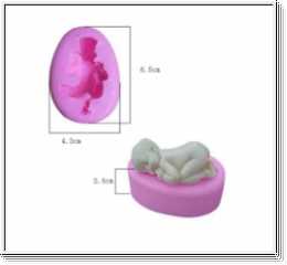 Baby 3D schlafend liegend Silikonform Fondant Eiswrfel Diverse